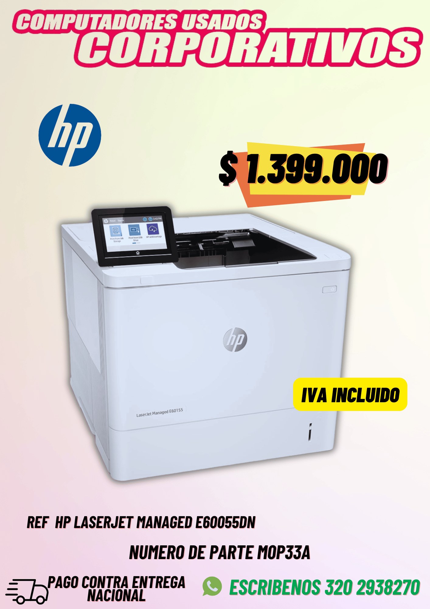 HP LaserJet Managed E60055dn